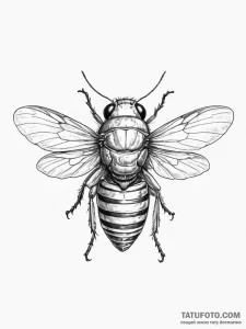 A cicada with its shell - эскиз тату (№1754835691_0, 10.08.2025 14:21) — Tatufoto.com