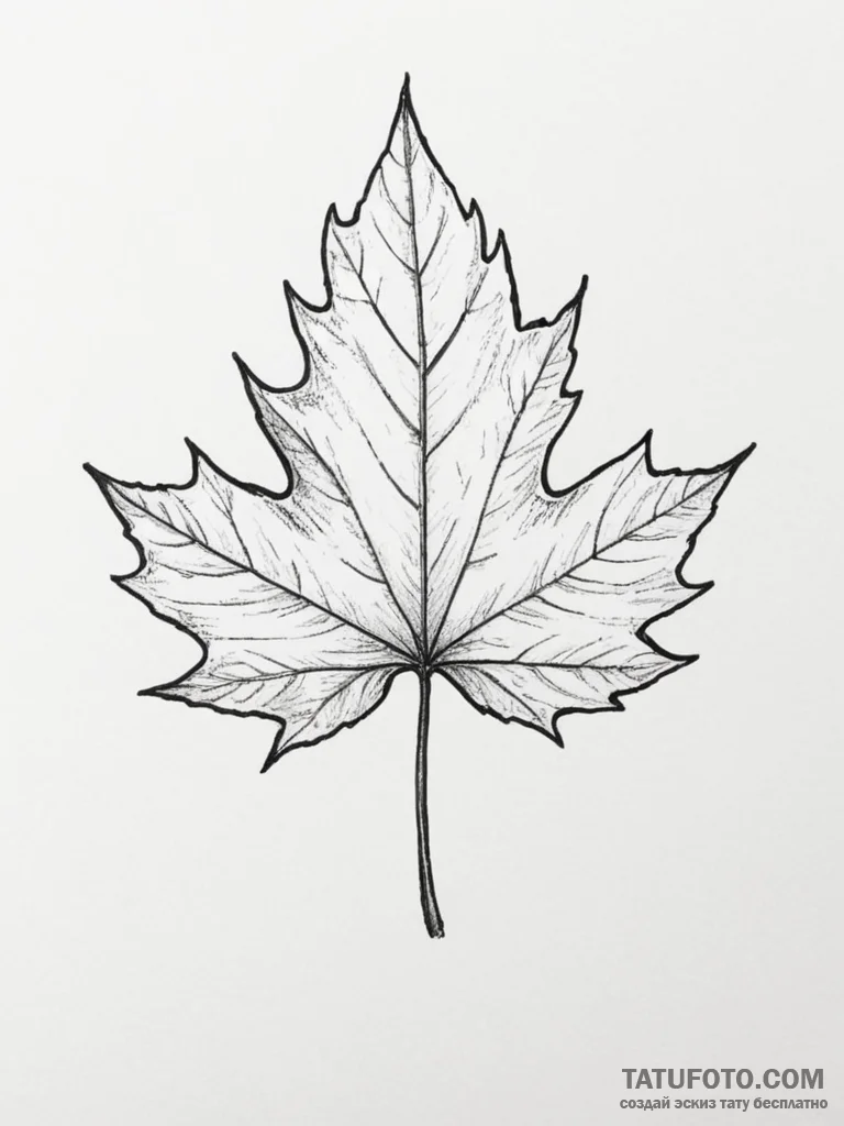 Maple - эскиз тату (№1754835887_0, 10.08.2025 14:24) — Tatufoto.com