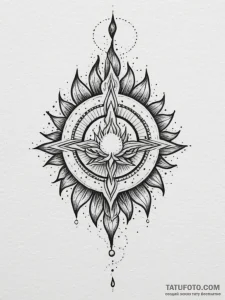 Tattoo design: a kolovrat with each ray endin... - эскиз тату (№1754838670_0, 10.08.2025 15:11) — Tatufoto.com