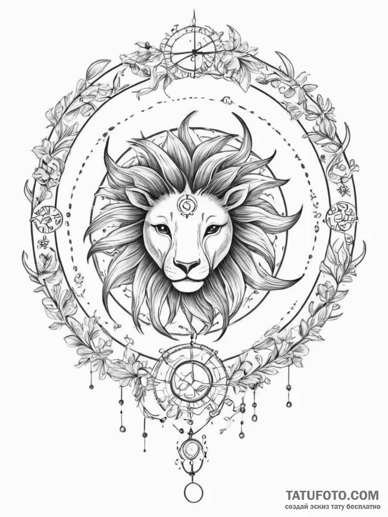 Tattoo design an abstract representation of t... - эскиз тату (№1754840681_0, 10.08.2025 15:44) — Tatufoto.com