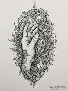 Chained hands breaking free, tattoo flash she... - эскиз тату (№1754843267_0, 10.08.2025 16:27) — Tatufoto.com