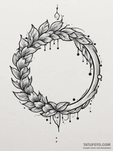 A brushstroke circle (enso), tattoo flash she... - эскиз тату (№1754843479_0, 10.08.2025 16:31) — Tatufoto.com