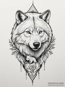 Tattoo design a specific guardian animal (e.g... - эскиз тату (№1754846860_0, 10.08.2025 17:27) — Tatufoto.com