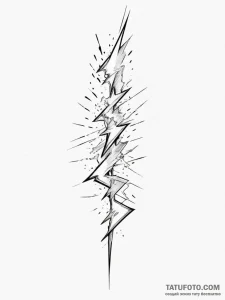 Lightning - эскиз тату (№1754848078_0, 10.08.2025 17:47) — Tatufoto.com