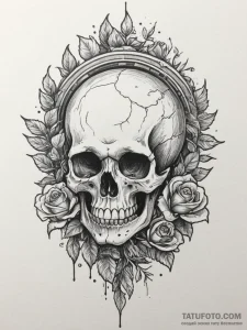Tattoo design a zodiac glyph appearing as if... - эскиз тату (№1754849284_0, 10.08.2025 18:08) — Tatufoto.com