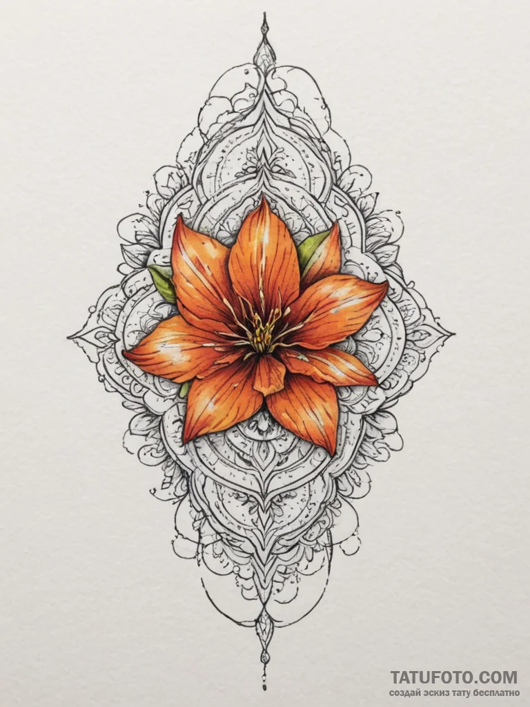 Tattoo design: a geometric svarozhich, with s... - эскиз тату (№1754850283_0, 10.08.2025 18:24) — Tatufoto.com
