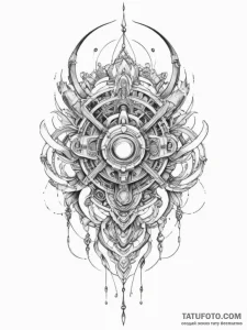 Tattoo design an abstract representation of a... - эскиз тату (№1754850875_0, 10.08.2025 18:34) — Tatufoto.com