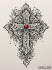 An old, forgotten love letter, written in cur... - эскиз тату (№1754851070_0, 10.08.2025 18:37) — Tatufoto.com