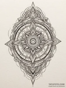 Tattoo design an abstract pattern of gaming u... - эскиз тату (№1754852495_0, 10.08.2025 19:01) — Tatufoto.com