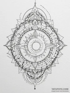Tattoo sketch a moon and a sun, each on a sep... - эскиз тату (№1754858269_0, 10.08.2025 20:37) — Tatufoto.com