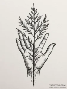 Tattoo sketch a strong, unyielding redwood se... - эскиз тату (№1754863282_0, 10.08.2025 22:01) — Tatufoto.com