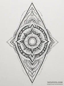 Tattoo sketch an abstract representation of s... - эскиз тату (№1754864677_0, 10.08.2025 22:24) — Tatufoto.com