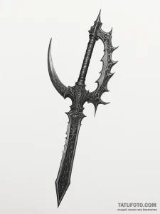 The saw cleaver from bloodborne - эскиз тату (№1754866680_0, 10.08.2025 22:58) — Tatufoto.com