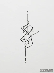 Tattoo design a subtle "connector" element, l... - эскиз тату (№1754868501_0, 10.08.2025 23:28) — Tatufoto.com
