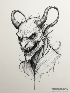 Grendel - эскиз тату (№1754874291_0, 11.08.2025 01:04) — Tatufoto.com