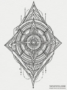 Tattoo design an abstract representation of a... - эскиз тату (№1754878848_0, 11.08.2025 02:20) — Tatufoto.com