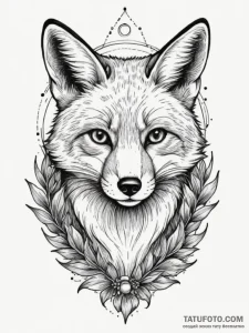 Fox, concept art for tattoo, soft whip shadin... - эскиз тату (№1754879242_0, 11.08.2025 02:27) — Tatufoto.com