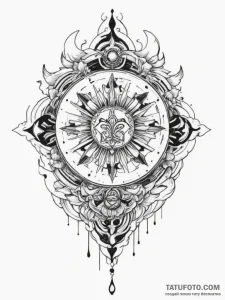 A japanese family crest (mon), tattoo drawing... - эскиз тату (№1754880624_0, 11.08.2025 02:50) — Tatufoto.com
