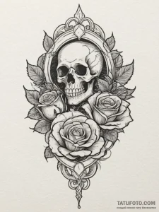 Tattoo sketch a family crest (generic, non-sp... - эскиз тату (№1754882610_0, 11.08.2025 03:23) — Tatufoto.com