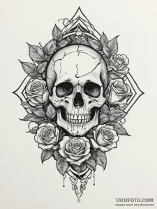 Tattoo design a level up notification overlai... - эскиз тату (№1754887966_0, 11.08.2025 04:52) — Tatufoto.com