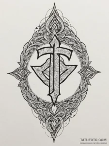84. tattoo design: a minimalist "krada" rune,... - эскиз тату (№1754890551_0, 11.08.2025 05:35) — Tatufoto.com