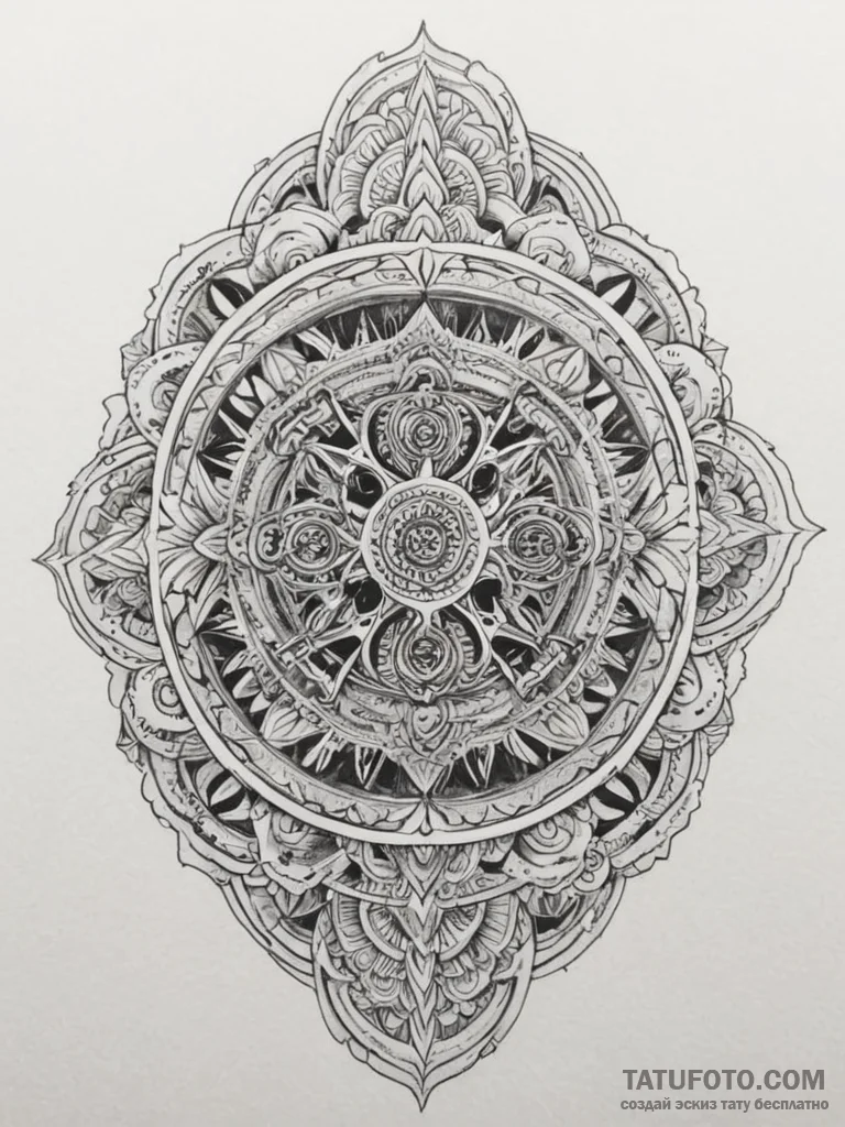 A close-up shot of the intricate engine of a... - эскиз тату (№1754893725_0, 11.08.2025 06:28) — Tatufoto.com