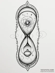 Hourglass nebula, tattoo flash sheet design,... - эскиз тату (№1754899677_0, 11.08.2025 08:07) — Tatufoto.com