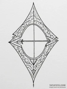 Tattoo sketch a sagittarius arrow, very fine... - эскиз тату (№1754902057_0, 11.08.2025 08:47) — Tatufoto.com