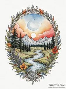 Tattoo design a fading abstract battlefield s... - эскиз тату (№1754902256_0, 11.08.2025 08:50) — Tatufoto.com