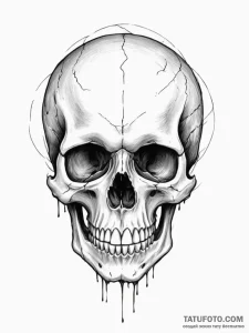 Skull - эскиз тату (№1754909582_0, 11.08.2025 10:53) — Tatufoto.com