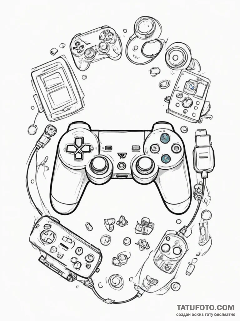р“сђсѓрїрїр° 10: gamer equipment & setup (рр... - эскиз тату (№1754910177_0, 11.08.2025 11:02) — Tatufoto.com