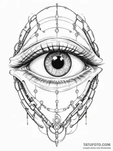 Cyborg eye - эскиз тату (№1754910373_0, 11.08.2025 11:06) — Tatufoto.com