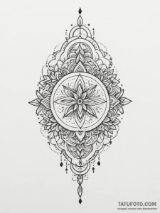 Tattoo sketch: a cluster of lunitsa symbols,... - эскиз тату (№1754918694_0, 11.08.2025 13:24) — Tatufoto.com