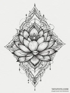 The unalome symbol (is there, but can be comb... - эскиз тату (№1754918891_0, 11.08.2025 13:28) — Tatufoto.com