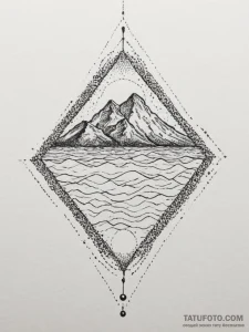 Tattoo design an abstract ripple effect from... - эскиз тату (№1754920260_0, 11.08.2025 13:51) — Tatufoto.com