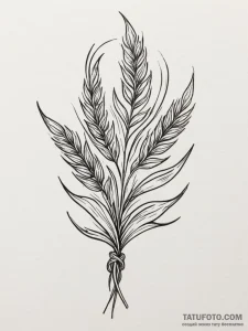 Ear of wheat, tattoo flash sheet design, clea... - эскиз тату (№1754922447_0, 11.08.2025 14:27) — Tatufoto.com