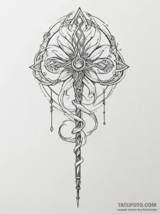 Tattoo design an abstract representation of a... - эскиз тату (№1754925467_0, 11.08.2025 15:17) — Tatufoto.com