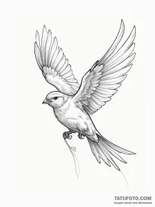 Swift - эскиз тату (№1754928513_0, 11.08.2025 16:08) — Tatufoto.com