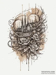 Stoker, tattoo drawing outline, watercolor ta... - эскиз тату (№1754928725_0, 11.08.2025 16:12) — Tatufoto.com