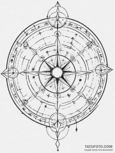 Tattoo design a geometric representation of t... - эскиз тату (№1754930927_0, 11.08.2025 16:48) — Tatufoto.com