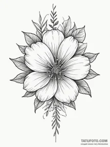 Tattoo sketch a subtle representation of a fa... - эскиз тату (№1754931725_0, 11.08.2025 17:02) — Tatufoto.com