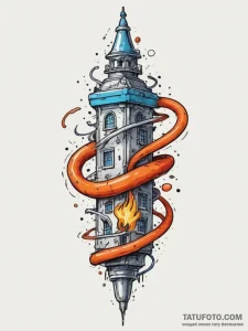 Tattoo sketch a blueprint of a strong, well-d... - эскиз тату (№1754932508_0, 11.08.2025 17:15) — Tatufoto.com