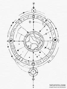 Tattoo sketch a cosmic watercolor background... - эскиз тату (№1754947882_0, 11.08.2025 21:31) — Tatufoto.com