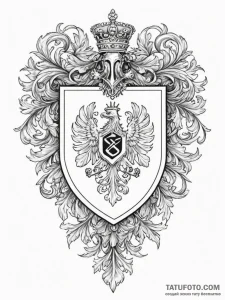 Coat of arms - эскиз тату (№1754948475_0, 11.08.2025 21:41) — Tatufoto.com
