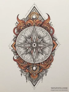 Tattoo design an abstract interpretation of m... - эскиз тату (№1754948670_0, 11.08.2025 21:44) — Tatufoto.com