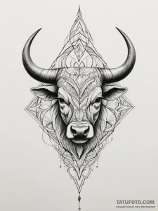Tattoo sketch: geometric tattoo of veles's sy... - эскиз тату (№1754948867_0, 11.08.2025 21:47) — Tatufoto.com