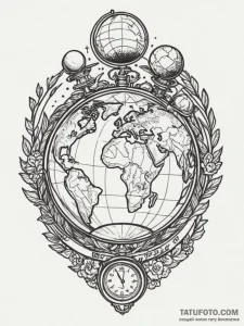 Tattoo design a "world record" badge with a g... - эскиз тату (№1754950837_0, 11.08.2025 22:20) — Tatufoto.com