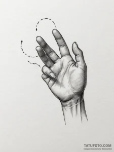 Tattoo design a hand gently holding a child's... - эскиз тату (№1754956034_0, 11.08.2025 23:47) — Tatufoto.com