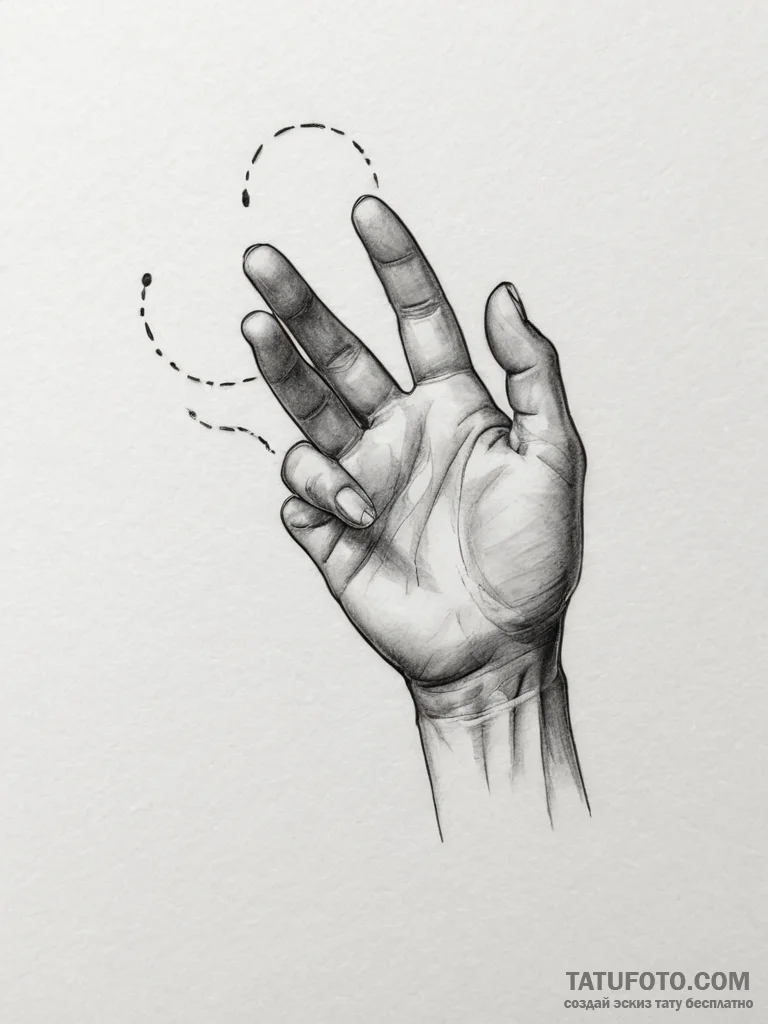 Tattoo design a hand gently holding a child's... - эскиз тату (№1754956034_0, 11.08.2025 23:47) — Tatufoto.com