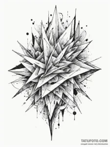 Tattoo sketch an abstract representation of "... - эскиз тату (№1754956439_0, 11.08.2025 23:53) — Tatufoto.com